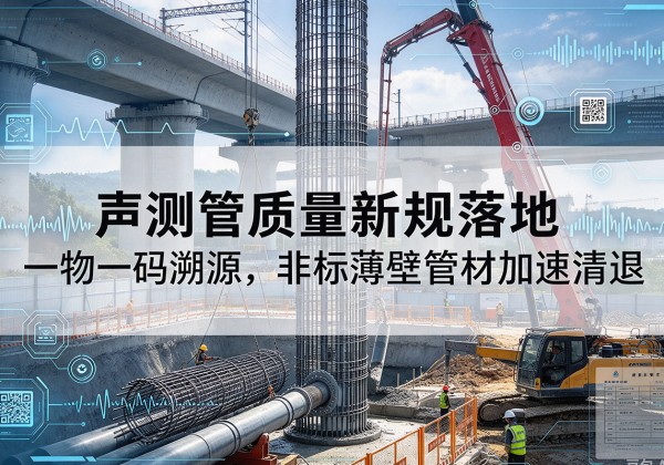 闽侯声测管质量新规落地，一物一码溯源，非标薄壁管材加速清退